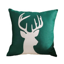 (Green offset white d) 2024 Christmas Cushion Cover Embroidery Snowflake Pillowcase Merry Christmas Decoration for Home Winter Sofa Couch Offie