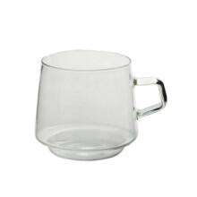 (Clear) Versatile Glass Mugs Fashion Coffee Cups Milk Cup Breakfast Cup Heat Resistant Glassware Glass Material for Any Occasion Clear