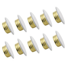 (Iron thread) 10Pcs Heavy Duty Fire Sprinkler Cover Plate Replacement Fire Sprinkler Nozzle Escutcheon Cover Easy to Install  Convex point