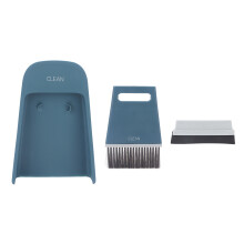 Multi Purpose Cleaning Combo With Widely Use And Slim Design Ergonomic Dustpan Set Including Brush And Squeegee For Kitchen Sofa Desk And Pet Areas
