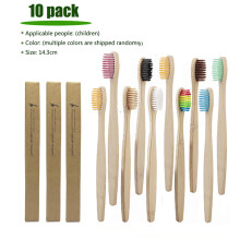 Eco-Conscious Bamboo Toothbrush with Soft Natural Bristles, Manual Adult Brush for Gentle Cleaning, Biodegradable Design with Smooth and Sturdy