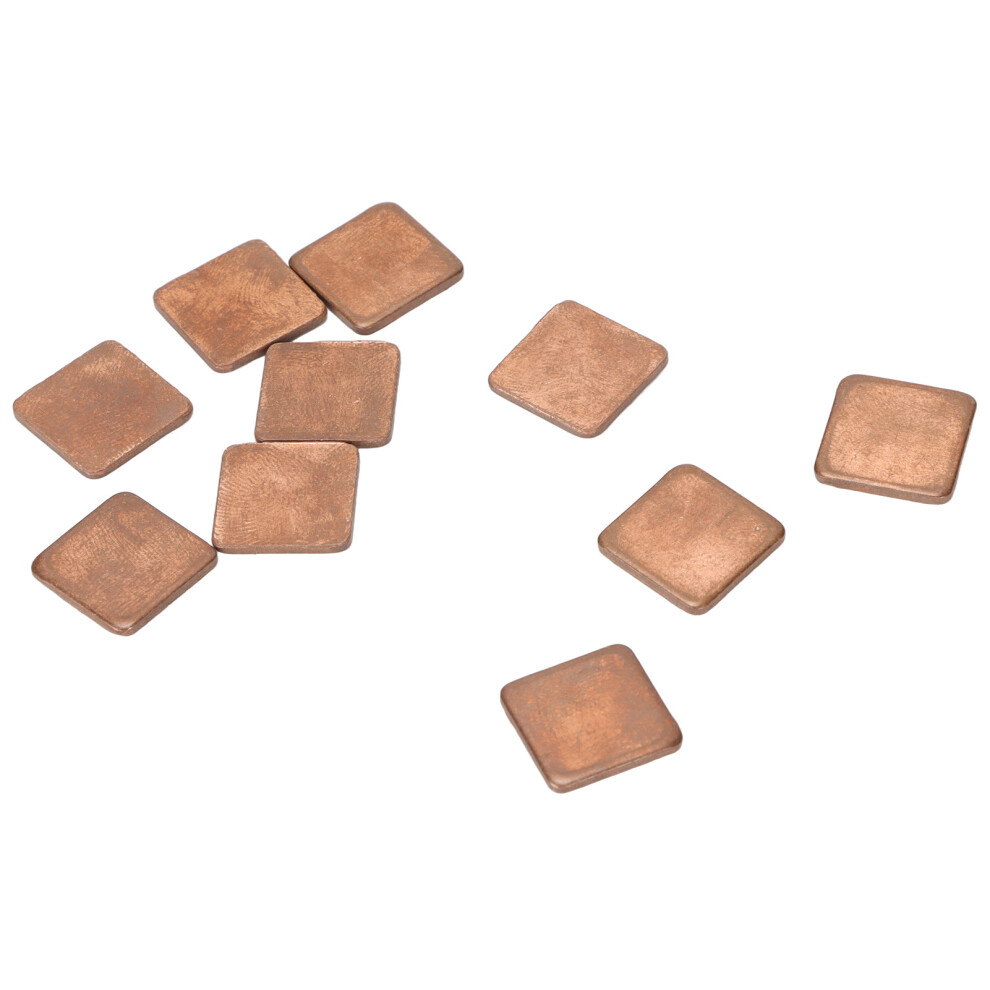 100Pcs Copper Heatsink 401W/Mk Thermal Conductivity 15X15x0.5mm 4221390303403