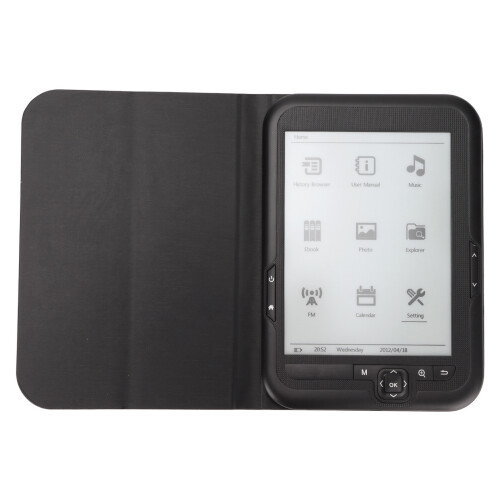 Ebook Device With Reliable Material Construction, 6Inch E Reader With Navigation Buttons And File Format Support, Features Built In Storage And 2