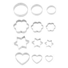 Baking Cookie Cutters Set, Multi-Shaped Stainless Steel Molds, Spring Loaded Extension Legs Compatible, Easy Clean And Store Design For Kitchen