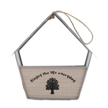 Stylish Wall-Mounted Flower Basket Iron-Based Decorative Flowerpot for Bedroom Living Room and Office Customized Window Décor Option Creative Wall