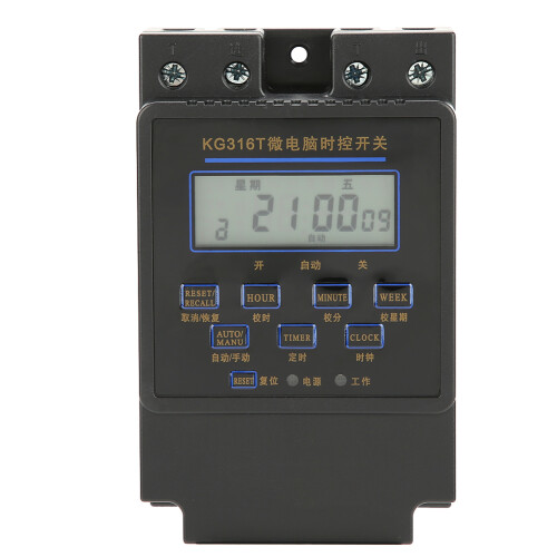LCD-display timercontroller voor de aansturing van elektrische apparatuur, digitale programmeerbare timerschakelaar met microcomputerbesturing.