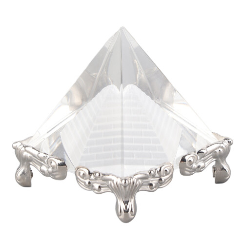 Pink Crystal Pyramid Good Fortune Gift