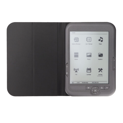 Ink Screen Ebook Reader With800X600Resolution And Navigation Keys, Supports Multiple Languages And File Types, Includes Protective Cover For 1