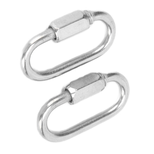 Polyester Flat Braided Material Quick Link Chain Connector, Swivel Hook with Locking Mechanism, Light Weight and High Strength for Versatile Binding 1