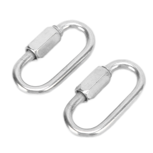 Polyester Flat Braided Material Quick Link Chain Connector, Swivel Hook with Locking Mechanism, Light Weight and High Strength for Versatile Binding 2
