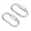 Polyester Flat Braided Material Quick Link Chain Connector, Swivel Hook with Locking Mechanism, Light Weight and High Strength for Versatile Binding 6