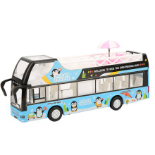 Simulation Game City Bus Toy Vibrant Colors Friction Powered Cars Openable Doors Realistic Decorative Designs Educational Tool Pull Back Function