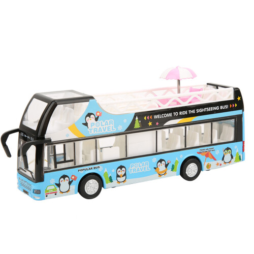 Simulation Game City Bus Toy Vibrant Colors Friction Powered Cars Openable Doors Realistic Decorative Designs Educational Tool Pull Back Function