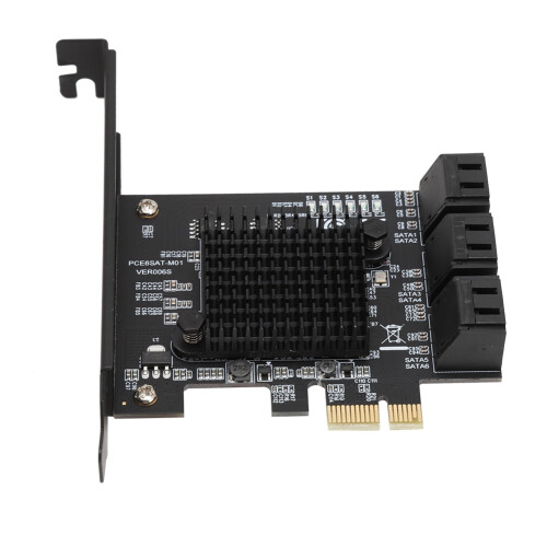 SATA Expansion Controller Card6Gbps Speed Non Raid Plug And Play With Excellent Cooling Security And Stability Compatible With Multiple Operating 2