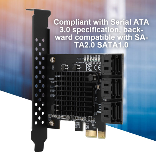 SATA Expansion Controller Card6Gbps Speed Non Raid Plug And Play With Excellent Cooling Security And Stability Compatible With Multiple Operating 1