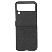 Kožené pouzdro s funkcí Hands-Free pro Samsung Galaxy Z Flip3, pohodlné uchopení, odolná ochrana, tenký, lehký, skládací kryt na telefon,
