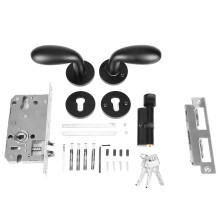 Durable Door Lock Set for Indoor Home Wide Application Stainless Steel Mortise Handle Lock with Strong Corrosion Resistance Simple Operation High