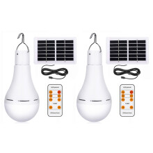 Compact Lightweight LED Light Bulb With Solar Powered USB Rechargeable Functionality Emergency Lighting For Home And Outdoor Use Multi Functional