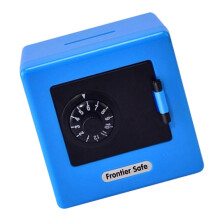 (Blue) Small Piggy Banks for Boys,Girl Kids Safe Password Money Saving Box Cash Coin Banks Money Banks Toy Birthday Gift Yellow