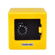 (Yellow) Small Piggy Banks for Boys,Girl Kids Safe Password Money Saving Box Cash Coin Banks Money Banks Toy Birthday Gift Yellow