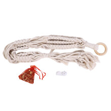 Flower Pot Hanging Holder Cotton Rope Macrame Plant Hanger Indoor Outdoor Boho Decor Hand Knitted Eco Friendly Replacement Part Stylish Retro Design