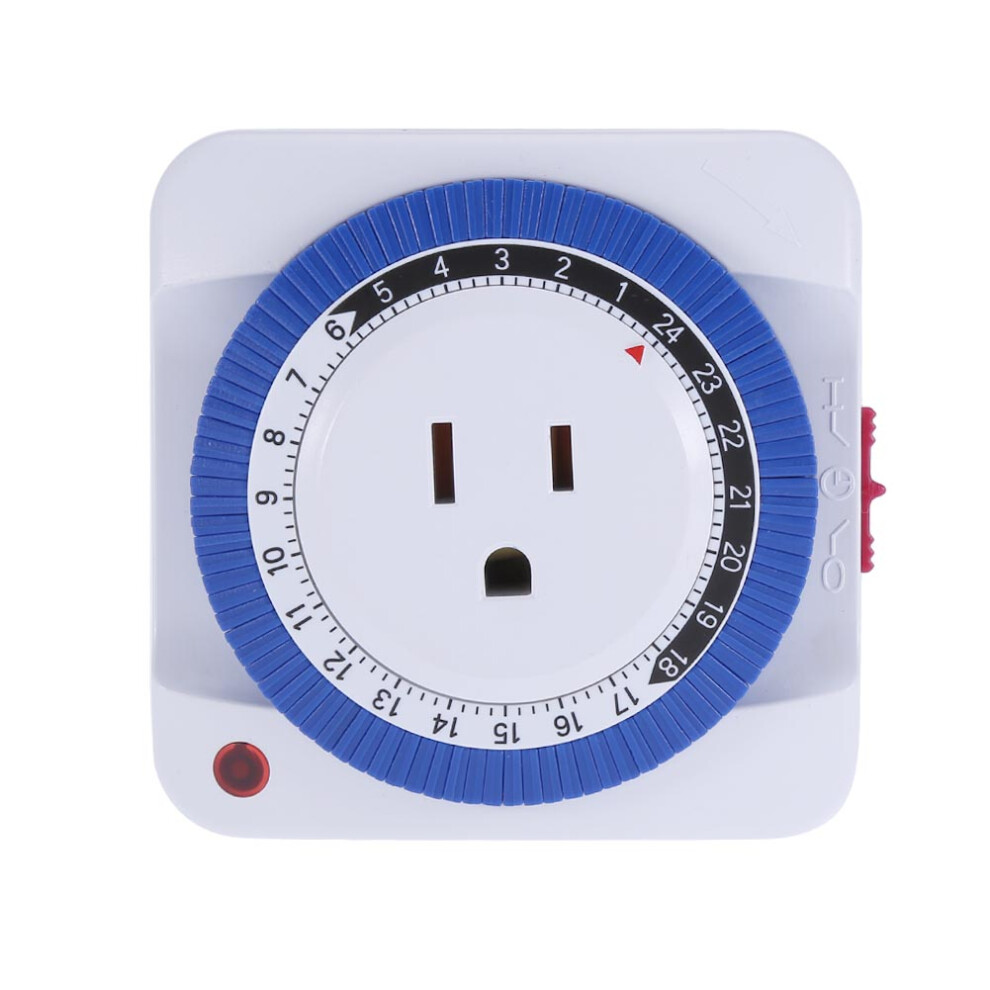 Energy Efficient Timer Plug In With15minute Scheduling Transparent Housing Mechanical Timer Sturdy Build Customizable Scheduling For Lights Fans 9357860082303