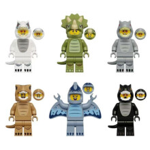 6pcs Dinosaur Tyrannosaurus Pterosaur Triceratops Minifigures Kids Toys Gifts