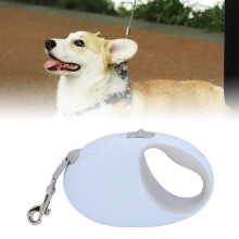 Retractable Dog Leash 13x9x3.2cm Anti-Slip Handle Blue for Medium & Small Dogs