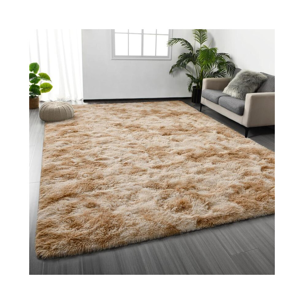 (Camel, 160Cmx230cm) Shag Area Rugs For Bedroom And Living Room, Ultra-Soft Fluffy Area Rugs For Dorm, Indoor Nursery Carpet Rugs For Kids' 3352022648157