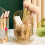 (Clear) Makeup Brush Storage Box Convenient Cosmetic Organizer Practical Desktops Pen Holder Elegant Eyebrow Pencil Container  Clear 4