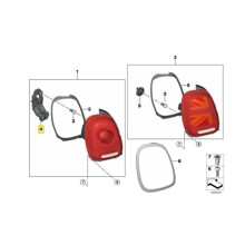 For Cooper F55 F56 F57 Rear Taillight Bulb Holder L OR R 63217361305