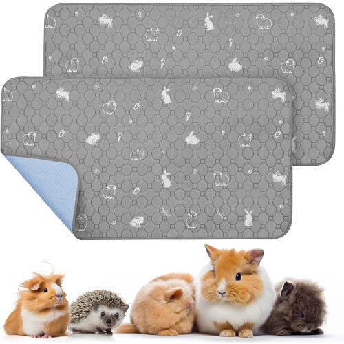 2 Pack Guinea Pig Cage Liner Washable Pee Pad
