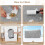 2 Pack Guinea Pig Cage Liner Washable Pee Pad 7