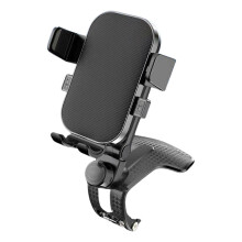 (Texture style) Adjustable Car Phone Holder Cellphone Holder Dashboard Mount Shockproof Stand Clip Type Cradle for 4-7.2inch Phone