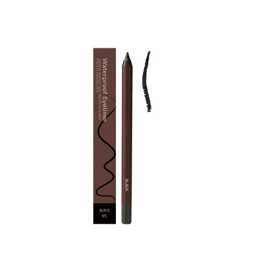 (Black) Precise Waterproof Eyeliners For Day Wear And Effortless Application In Plastic Case  Graphite color