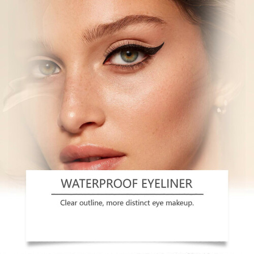 (brown) Precise Waterproof Eyeliners For Day Wear And Effortless Application In Plastic Case  Graphite color 1