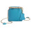 (Blue) Style Clutch Bag Adjustable Shoulder Strap Multi Compartment Waterproof Compact Essential Organizers  Silver 1