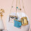 (Gold) Style Clutch Bag Adjustable Shoulder Strap Multi Compartment Waterproof Compact Essential Organizers  Silver 5