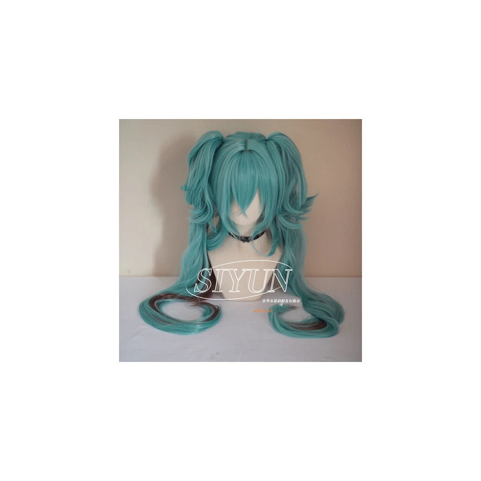 Luckstore Unisex New Cos Wig Hatsune Miku Simulates A Ponytail Wig Party Cosplay Props