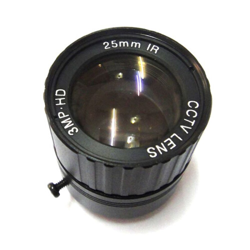 3mp 25mm CCTV Lens View 70m 11 Degrees F1.4 IR Fixed Iris CS Mount for Security CCD Camera 2
