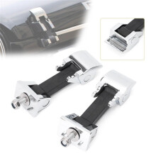 Chrome Hood Catch Kit  Locking Bracket Holder for   JK 2007-2017 Accessories