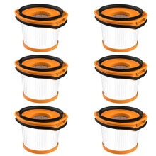 6 Stuks Vervangingsfilter voor Wandvac-Systeem WV360 WS620 WS630 WS632 Draadloze Steelstofzuiger,Vergelijk met Onderdeel XFFWV360