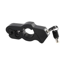 (Black) Upgrades Motorcycle Handlebar Safety Lock Aluminium Protections Tool Handlebar Safety Lock Simple Installation for Bike Red