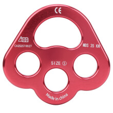Zipline Sports Climbing Pulley, High Strength Aviation Aluminum Triple Attachment Point Hitch For Rappelling And Outdoor Exploration
