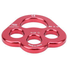 Camnal 3 Holes Aluminium Rigging Plate Anchor Divider 90g 35kN Climbing Equipment