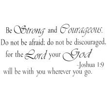 Faith-Based Wall Decal Inspirational Quote Bible Verse Sticker Premium Material Creative Decor Environment Friendly for Kids Room Playroom Library