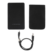 Werkzeugloses externes USB 2.0-Gehäuse für SATA-SSDs und -Festplatten. Unterstützt schnelle Datenübertragung, Plug & Play-fähig und ein