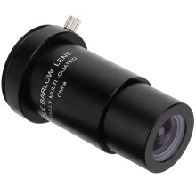 Lentille de Barlow robuste et durable pour oculaires de télescope, petite taille, légère, universelle, filetage M42, en alliage d'aluminium de