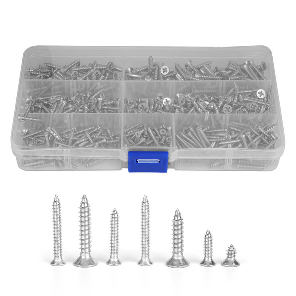 Round Head Self Tapping Screws Assortment Carbon Steel Q215high Strength Durable And Sturdy Corrosion Resistance Anti Rust Sharp Threads Easy To 9448483308656