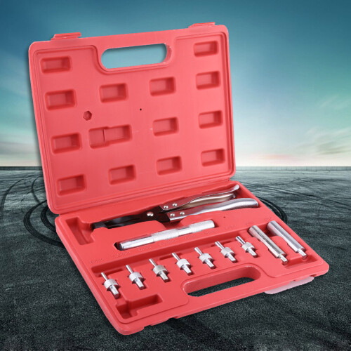 Universal Compatibility Valve Spring Compressor Precision Valve Maintenance Seal Removal Tool Kit Extra Long Neck Design Serrated Tip Grasp Engine 1